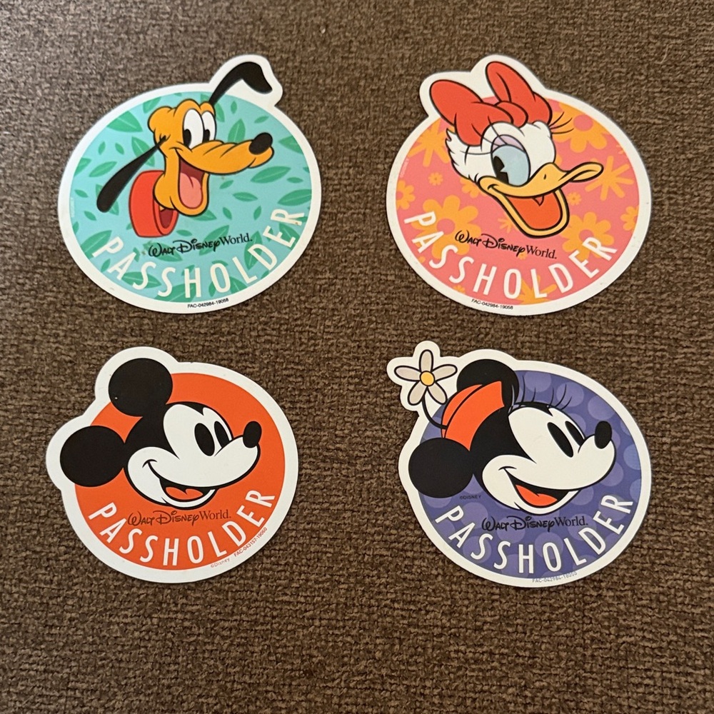 Walt Disney World Passholder Magnets - Set of 4